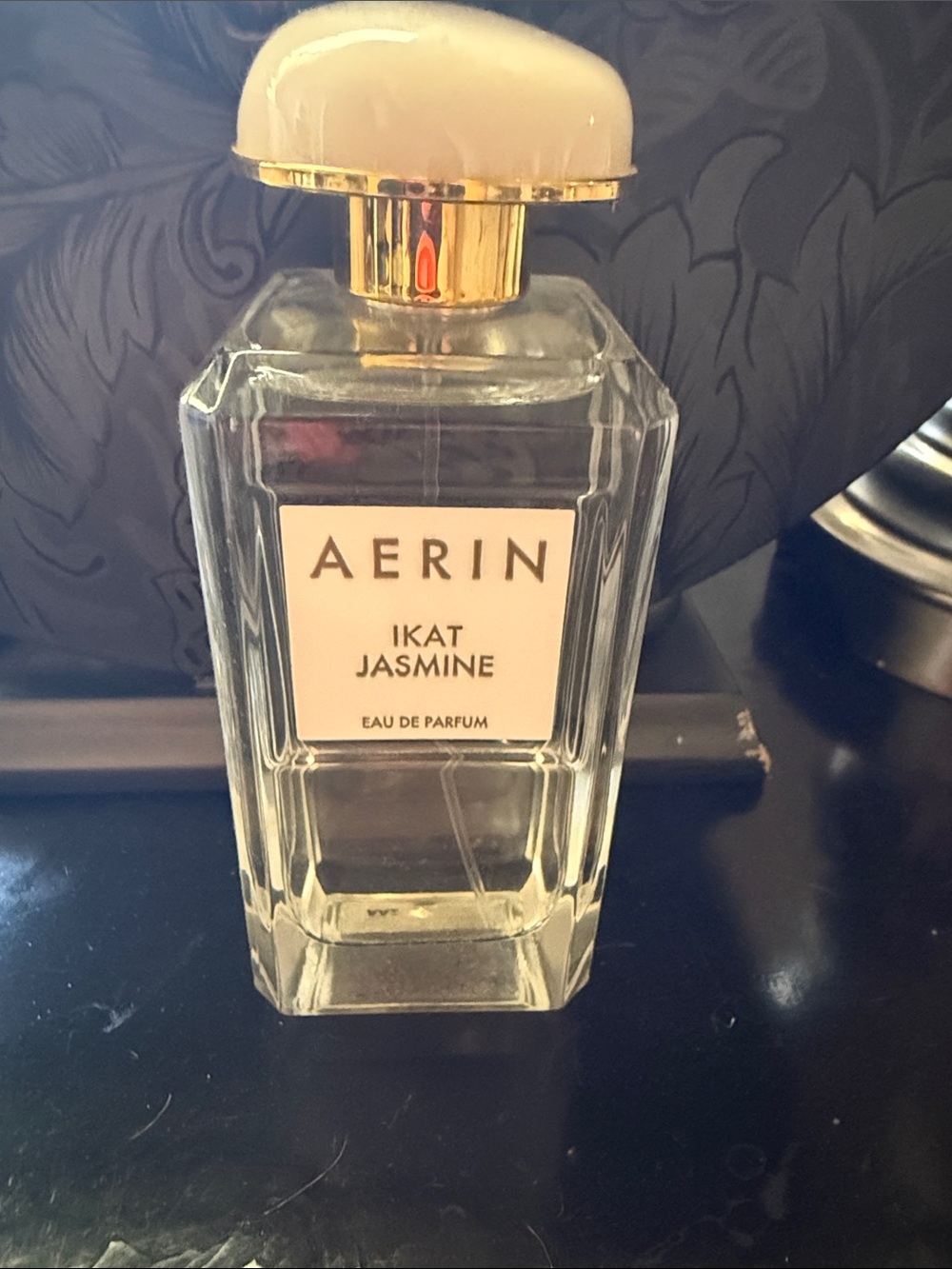 Estee Lauder AERIN Ikat Jasmine Bottle with Cream Cap and Gold Trim